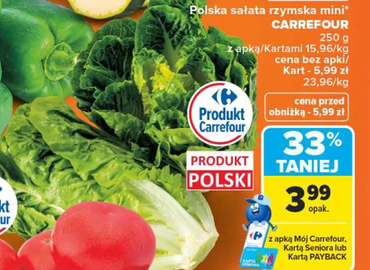Polska sałata rzymska mini* CARREFOUR