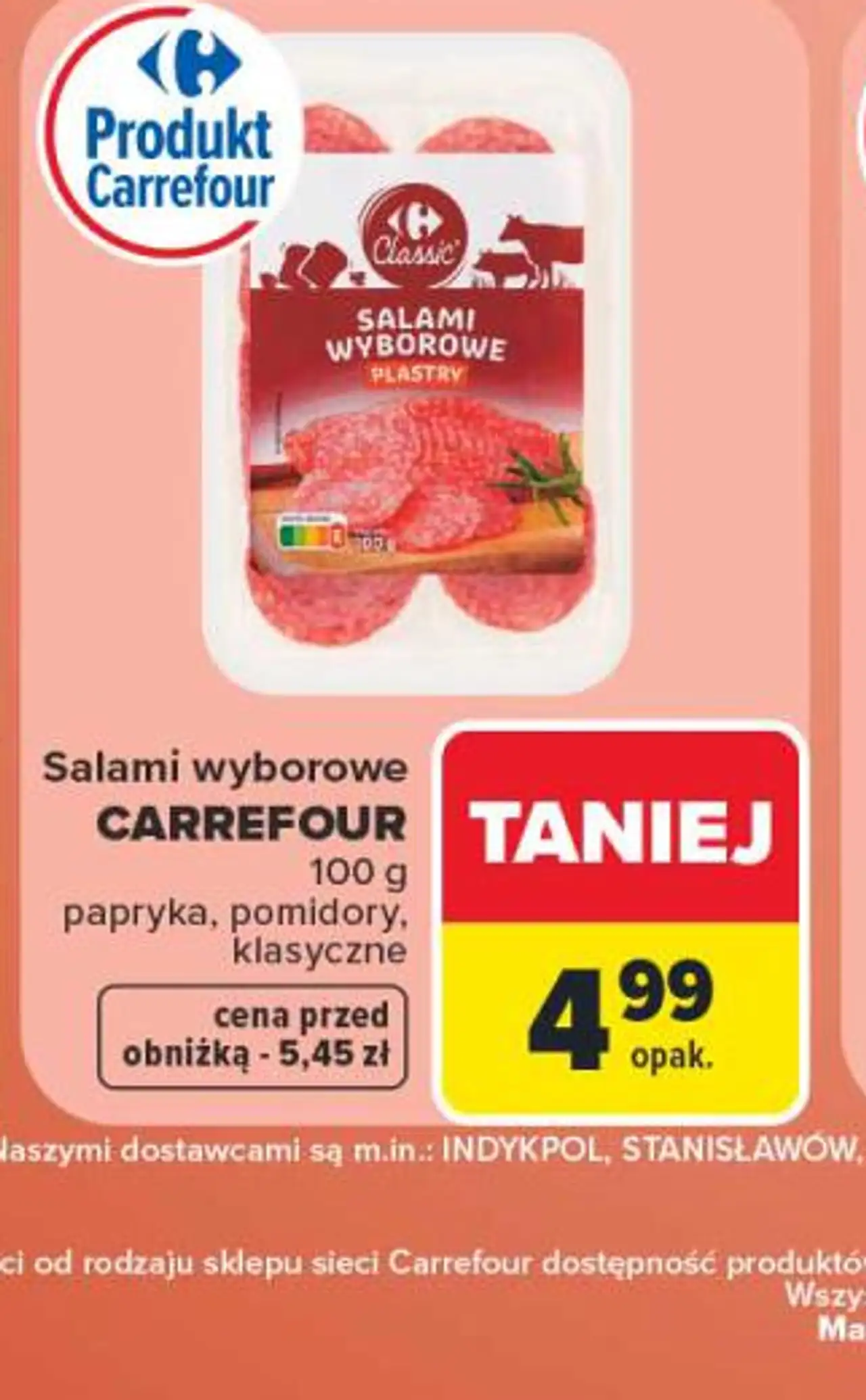 Salami wyborowe CARREFOUR Classic