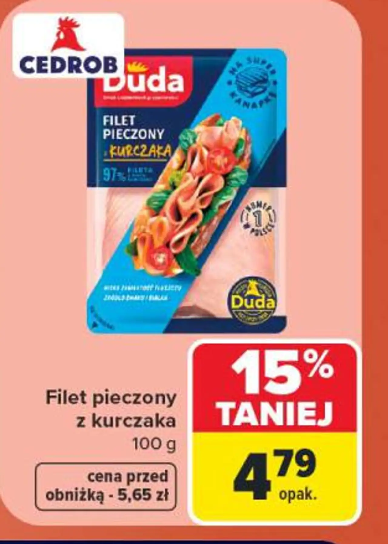 Filet pieczony z kurczaka Cedrob Duda