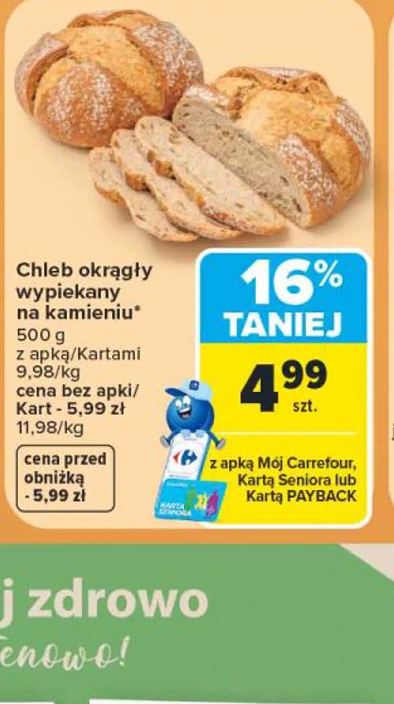 Chleb okrągły wypiekany na kamieniu