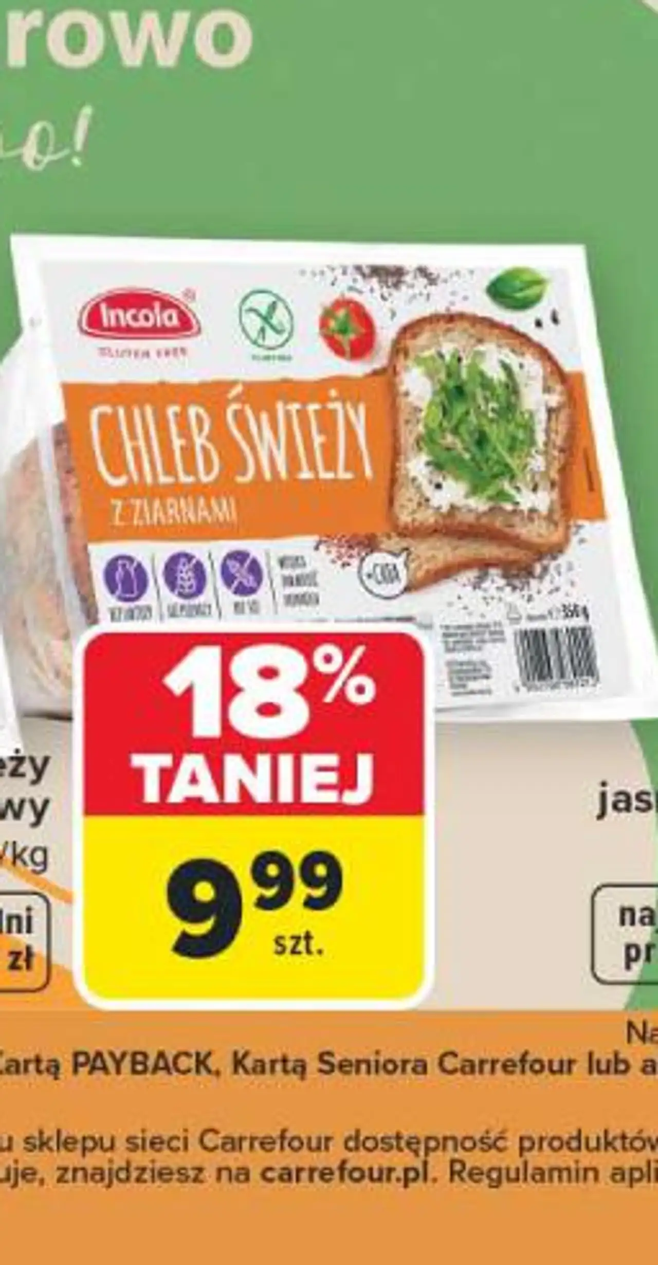 Chleb świeży z makiem bezglutenowy