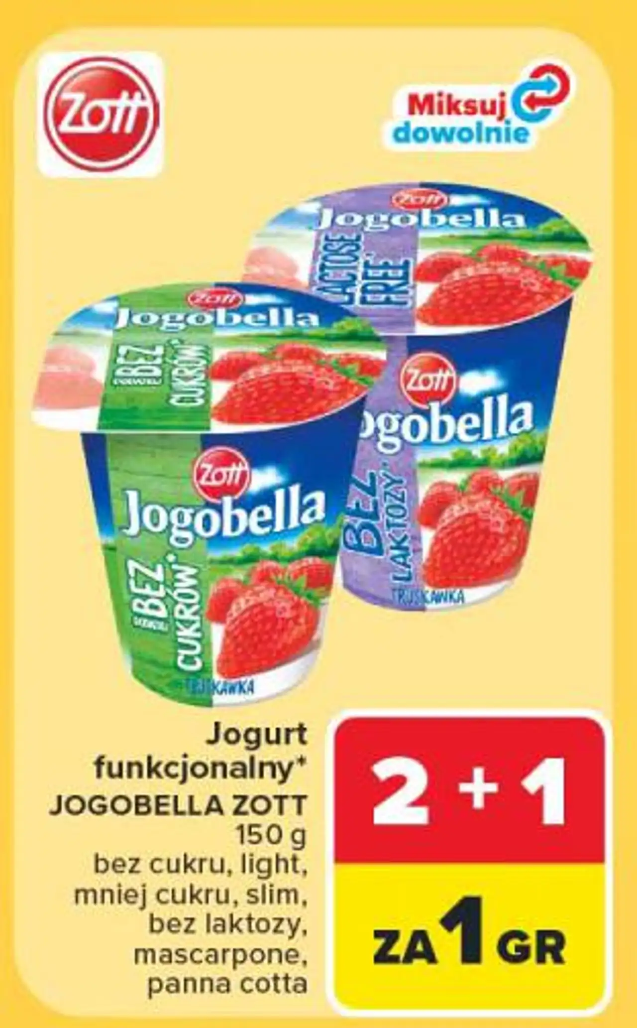Jogurt funkcjonalny JOGOBELLA ZOTT
