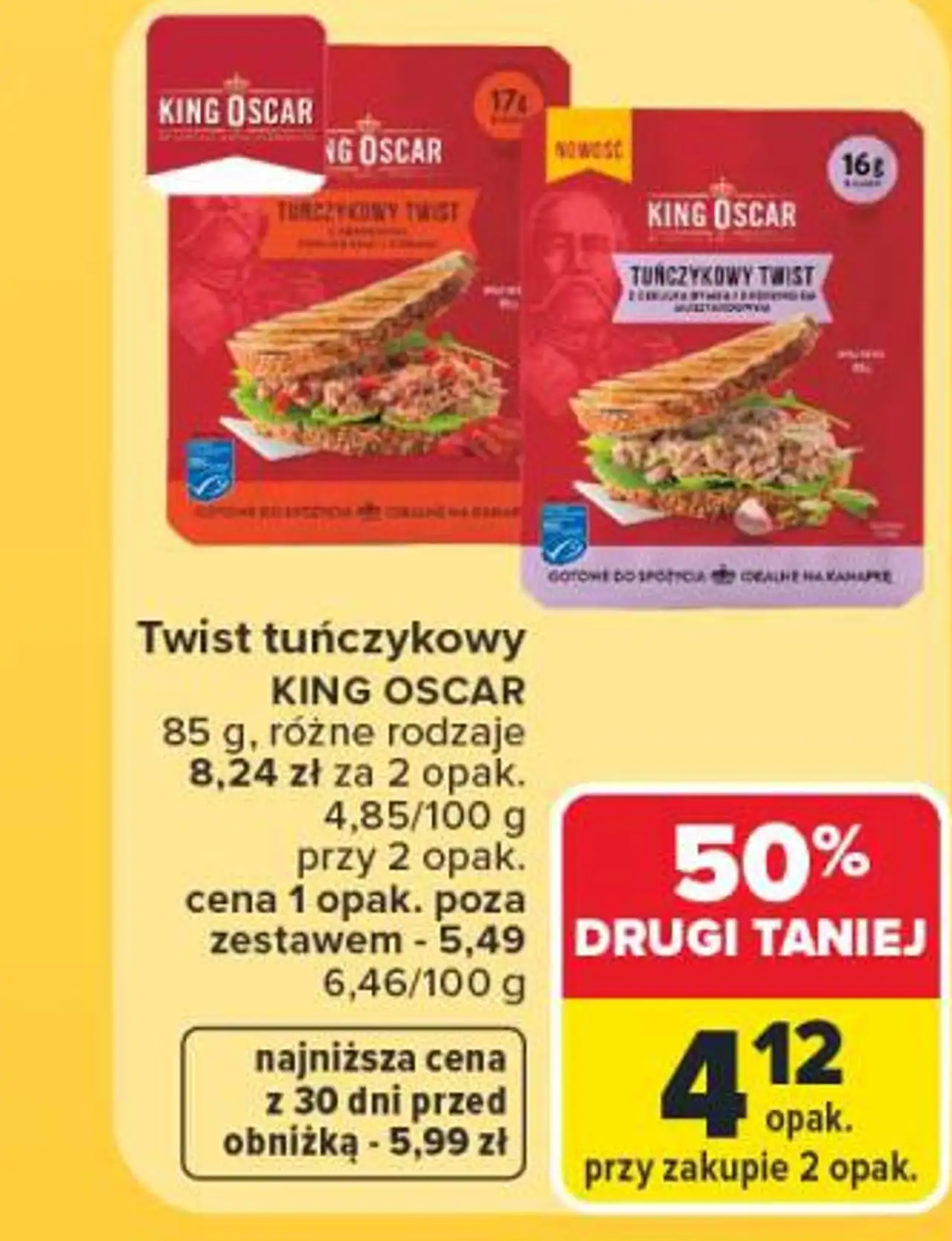 Twist tuńczykowy KING OSCAR