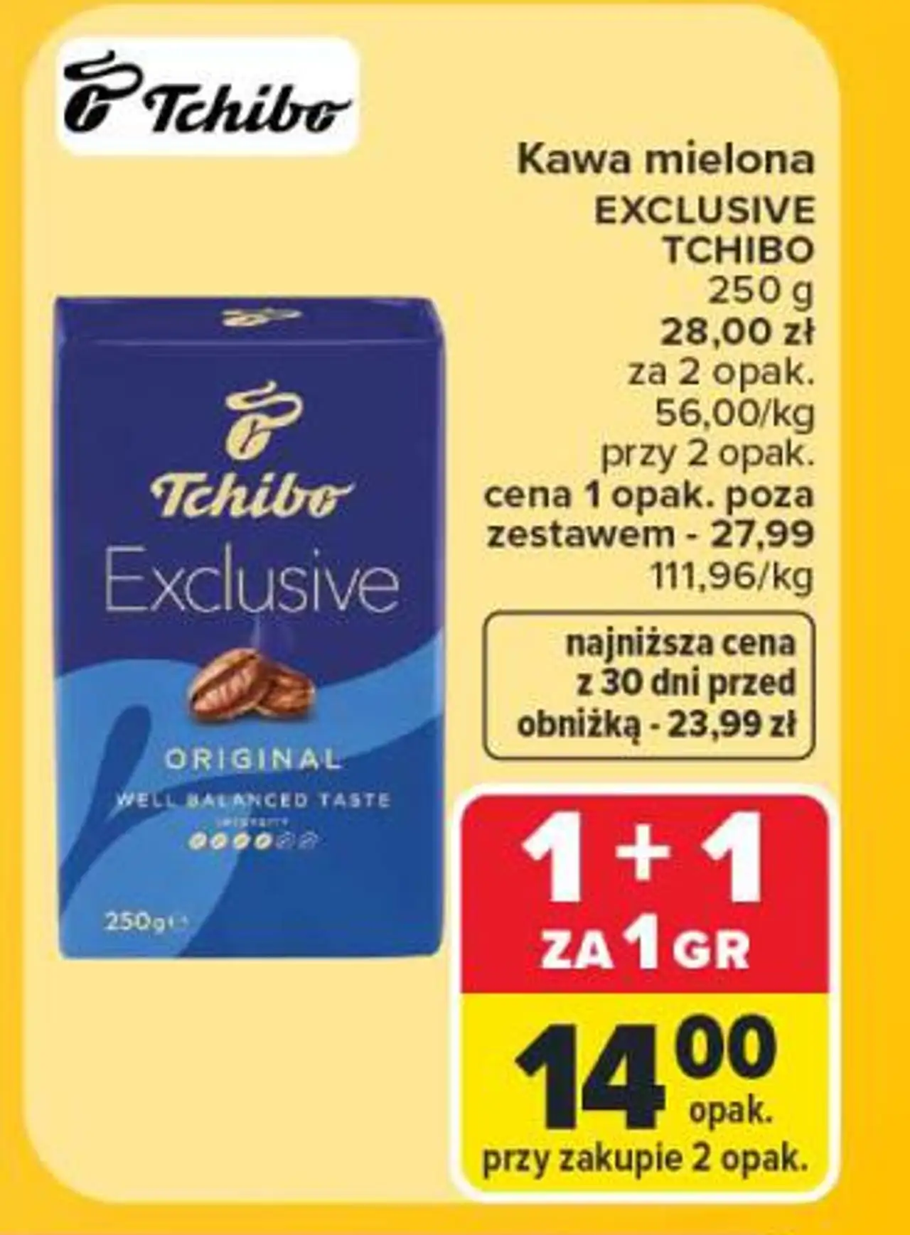 Kawa mielona Tchibo Exclusive