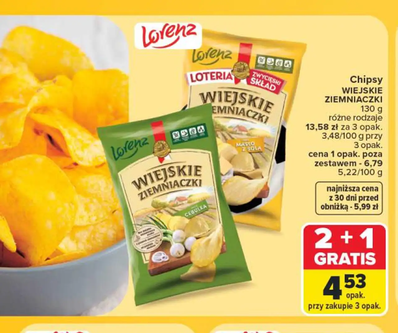 Chipsy Wiejskie Ziemniaczki Lorenz
