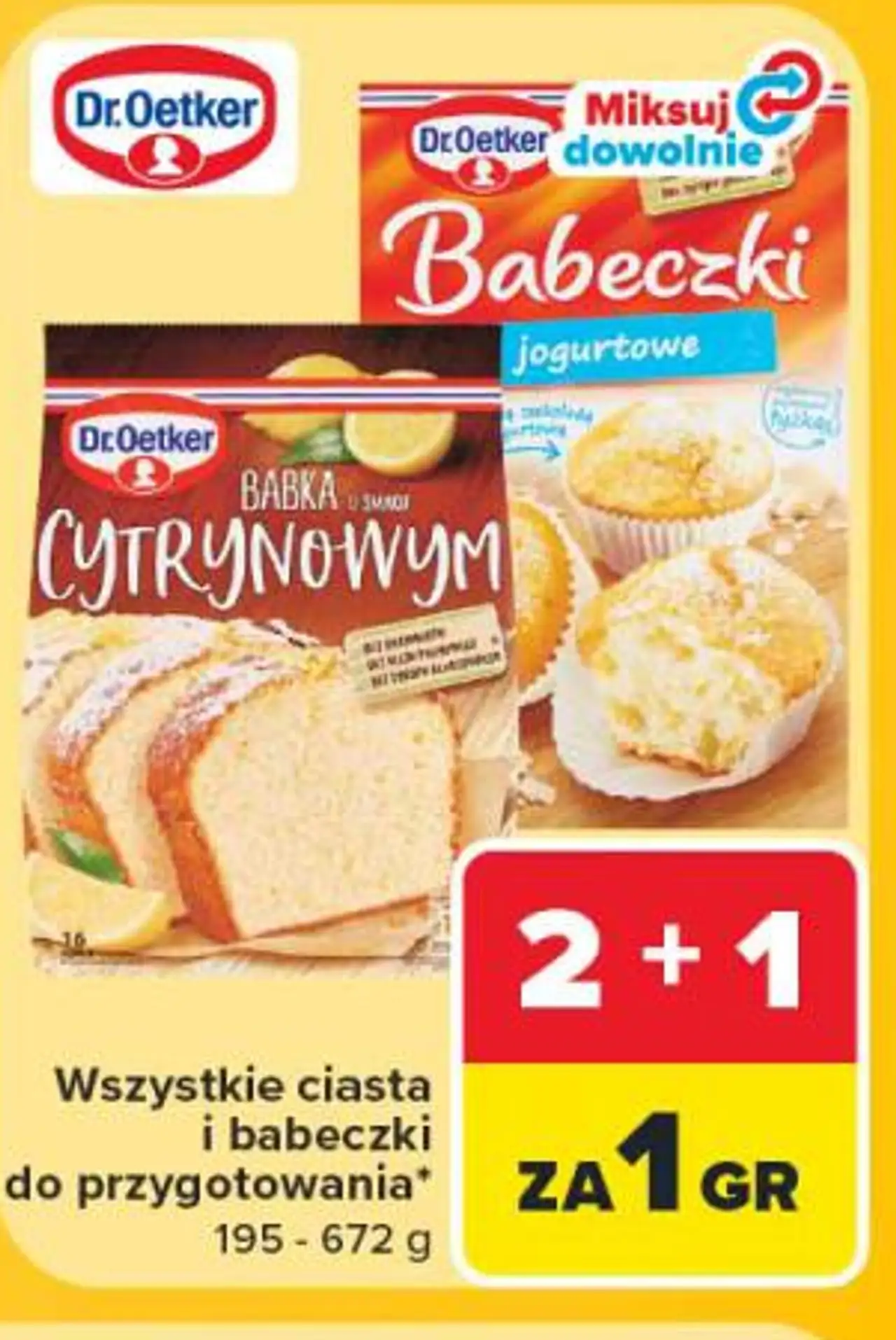 Wszystkie ciasta i babeczki do przygotowania Dr. Oetker