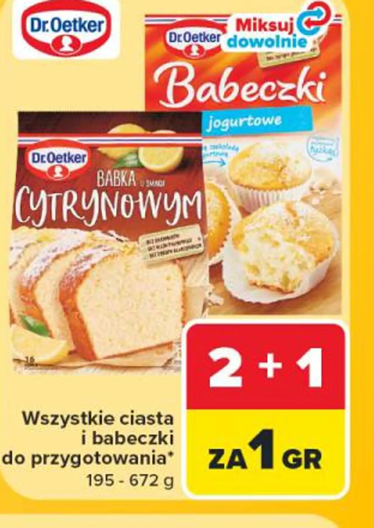 Ciasta i babeczki do przygotowania Dr. Oetker