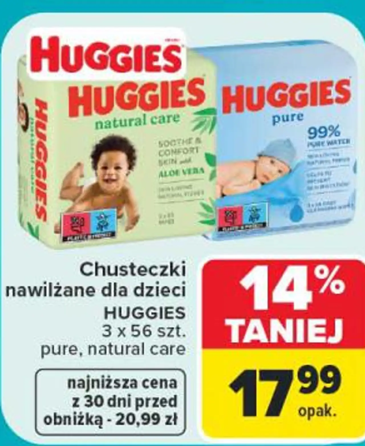 Chusteczki nawilżane dla dzieci Huggies