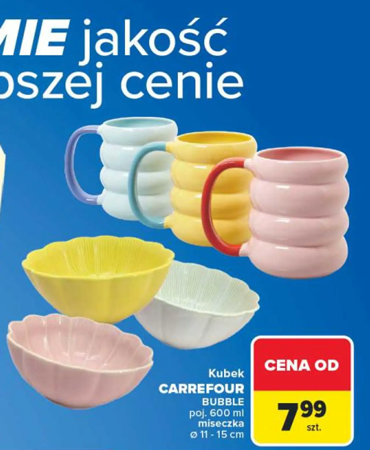 Kubek CARREFOUR BUBBLE lub miseczka