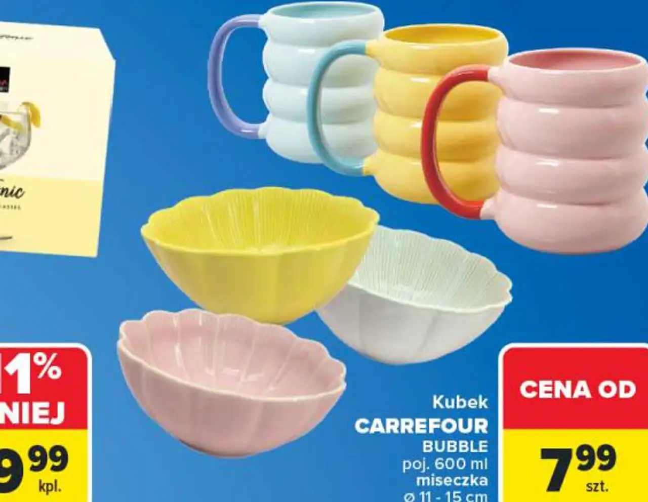 Kubek CARREFOUR BUBBLE / miseczka