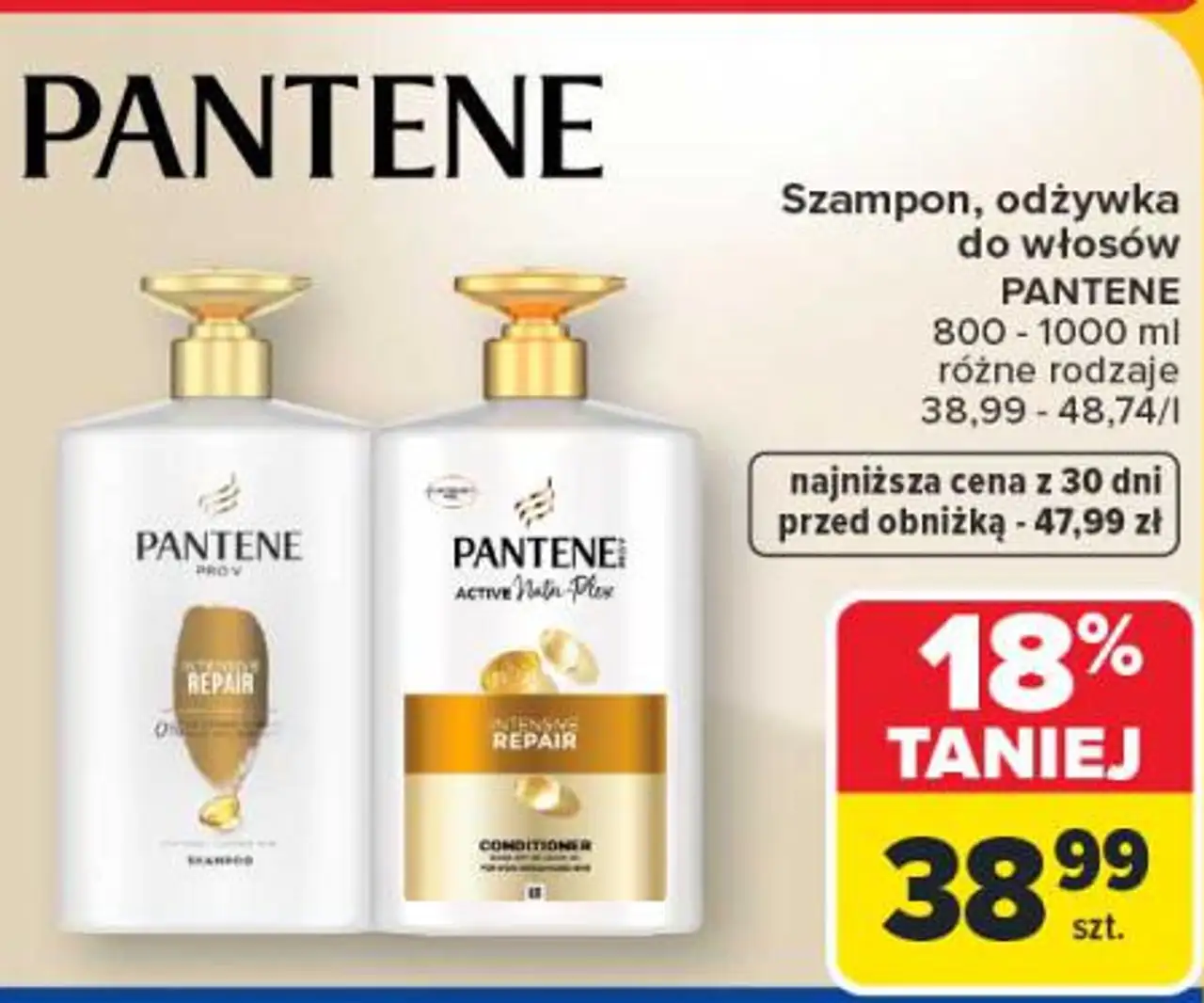 Pantene Szampon, odżywka do włosów