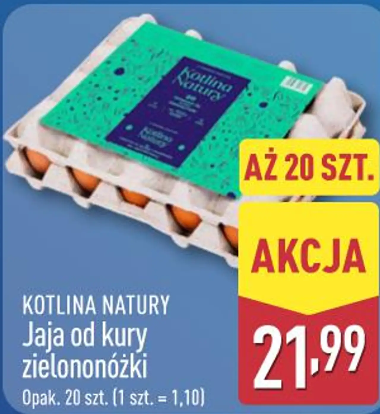 KOTLINA NATURY Jaja od kury zielononóżki