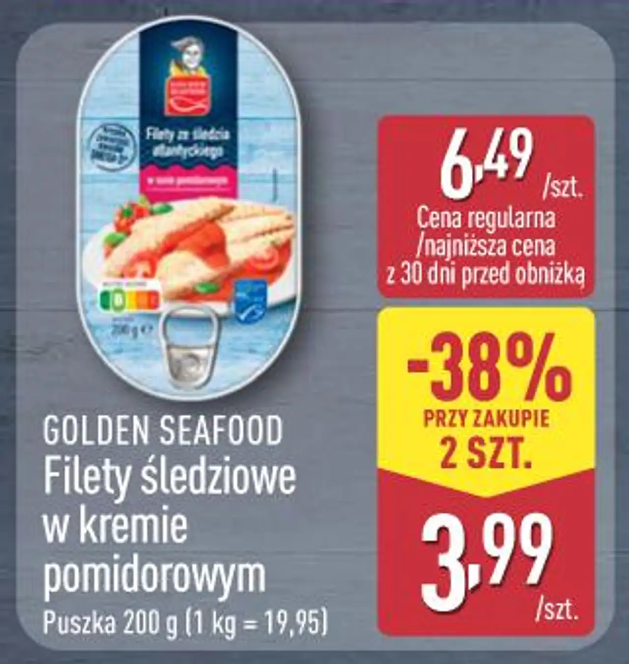 Golden Seafood Filety śledziowe w kremie pomidorowym