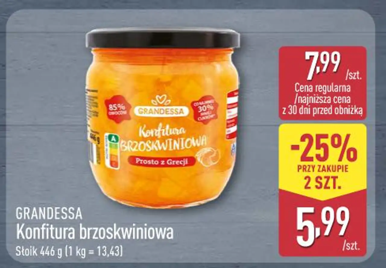 Grandessa Konfitura brzoskwiniowa