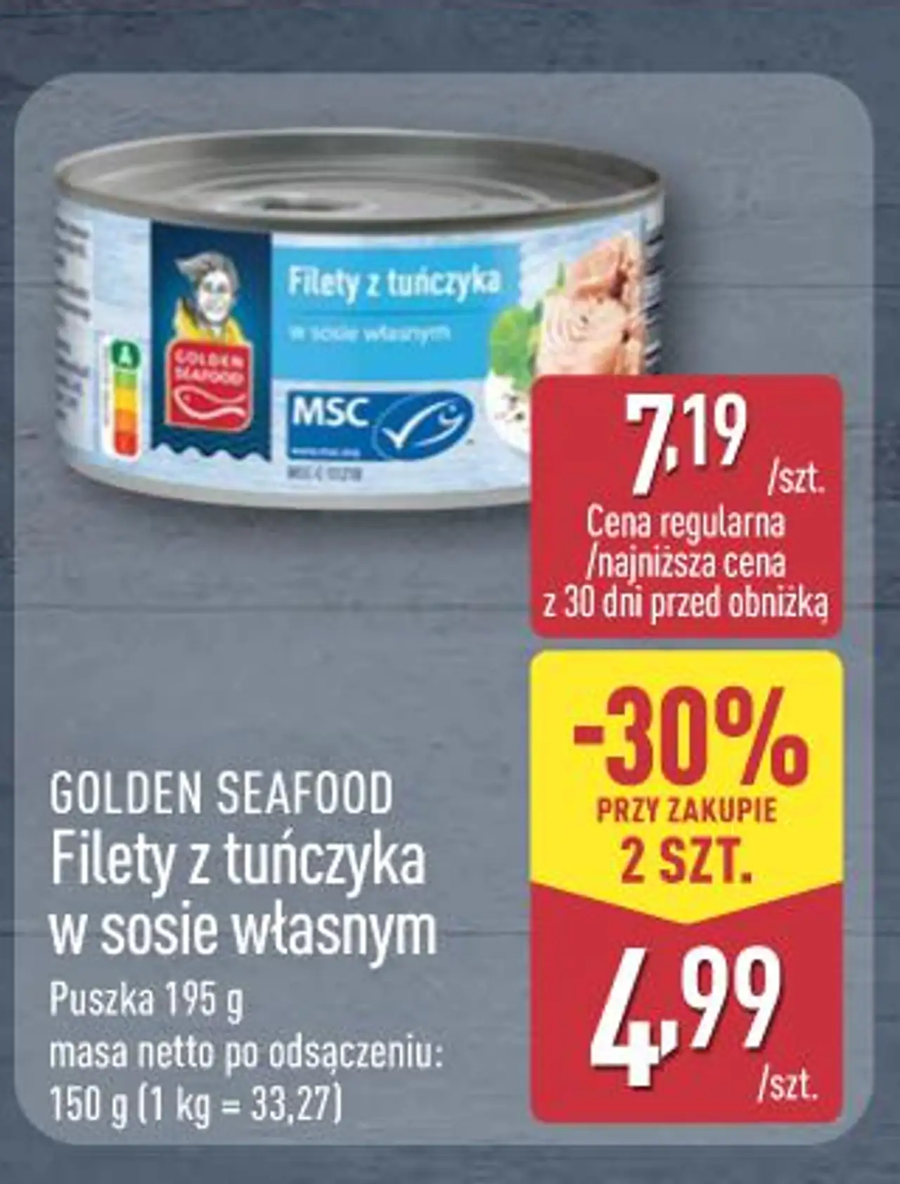 Golden Seafood Filety z tuńczyka w sosie własnym