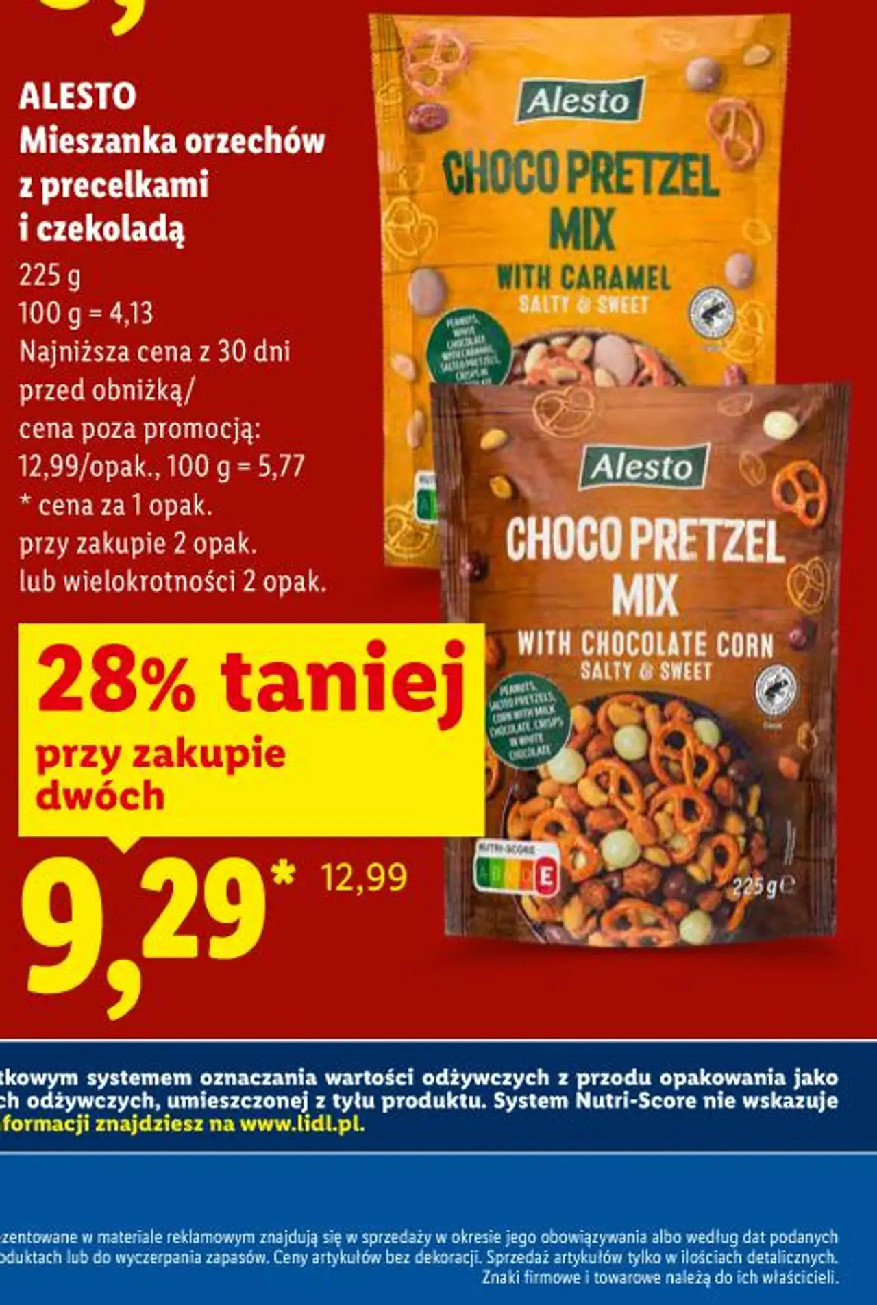 Alesto Mieszanka orzechów z precelkami i czekoladą