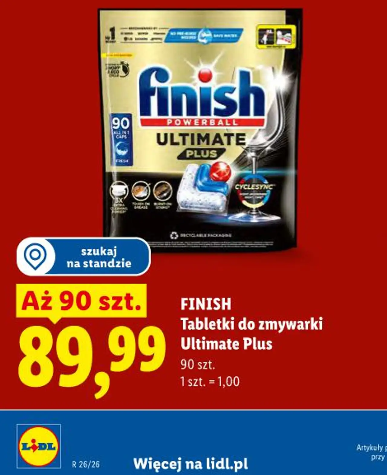 FINISH Tabletki do zmywarki Ultimate Plus