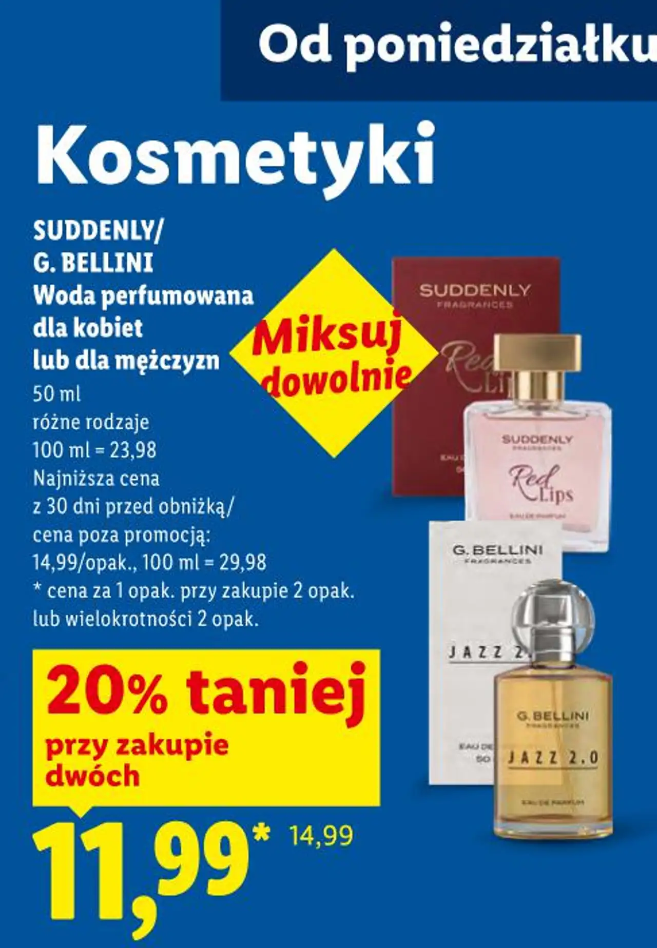 SUDDENLY/G. BELLINI Woda perfumowana dla kobiet lub dla mężczyzn