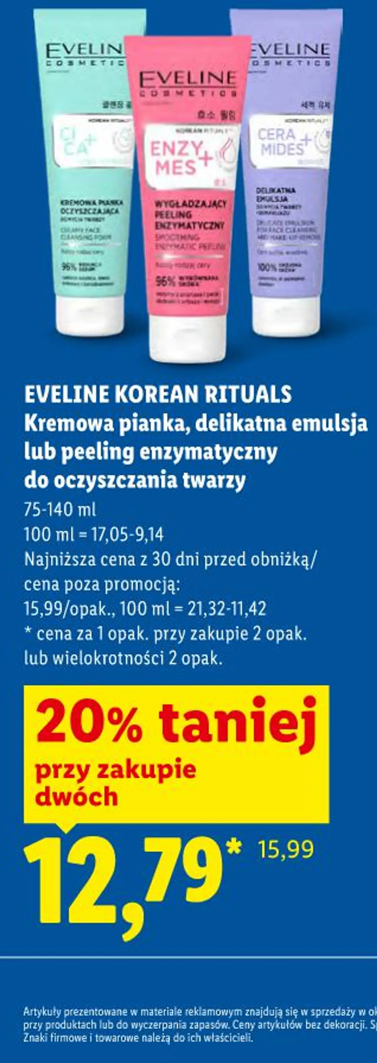 EVELINE KOREAN RITUALS Kremowa pianka, delikatna emulsja lub peeling enzymatyczny do oczyszczania twarzy