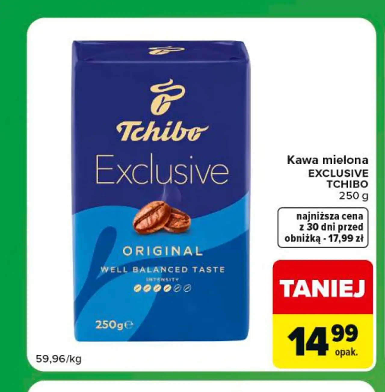 Kawa mielona EXCLUSIVE TCHIBO