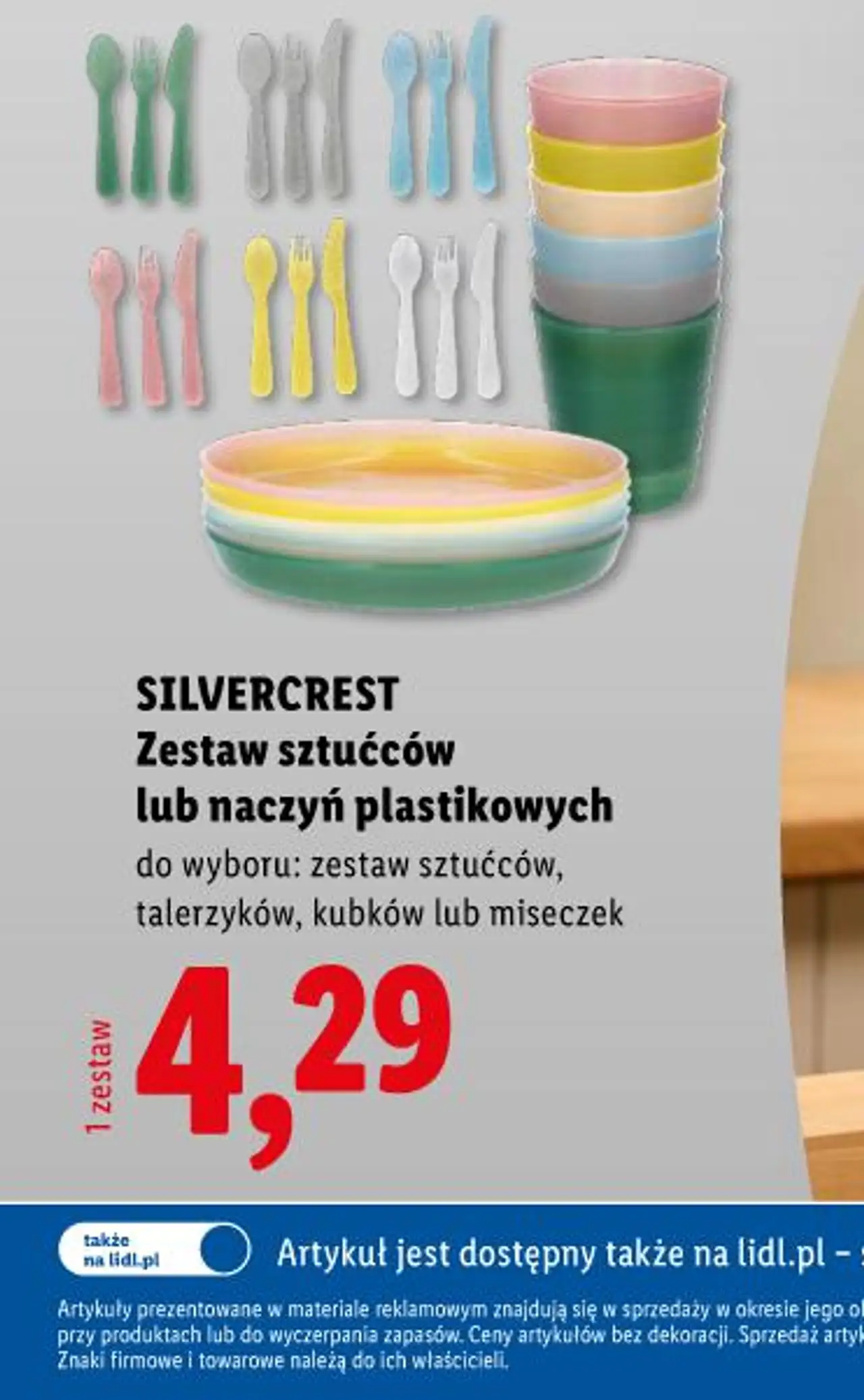 SILVERCREST Zestaw sztućców lub naczyń plastikowych