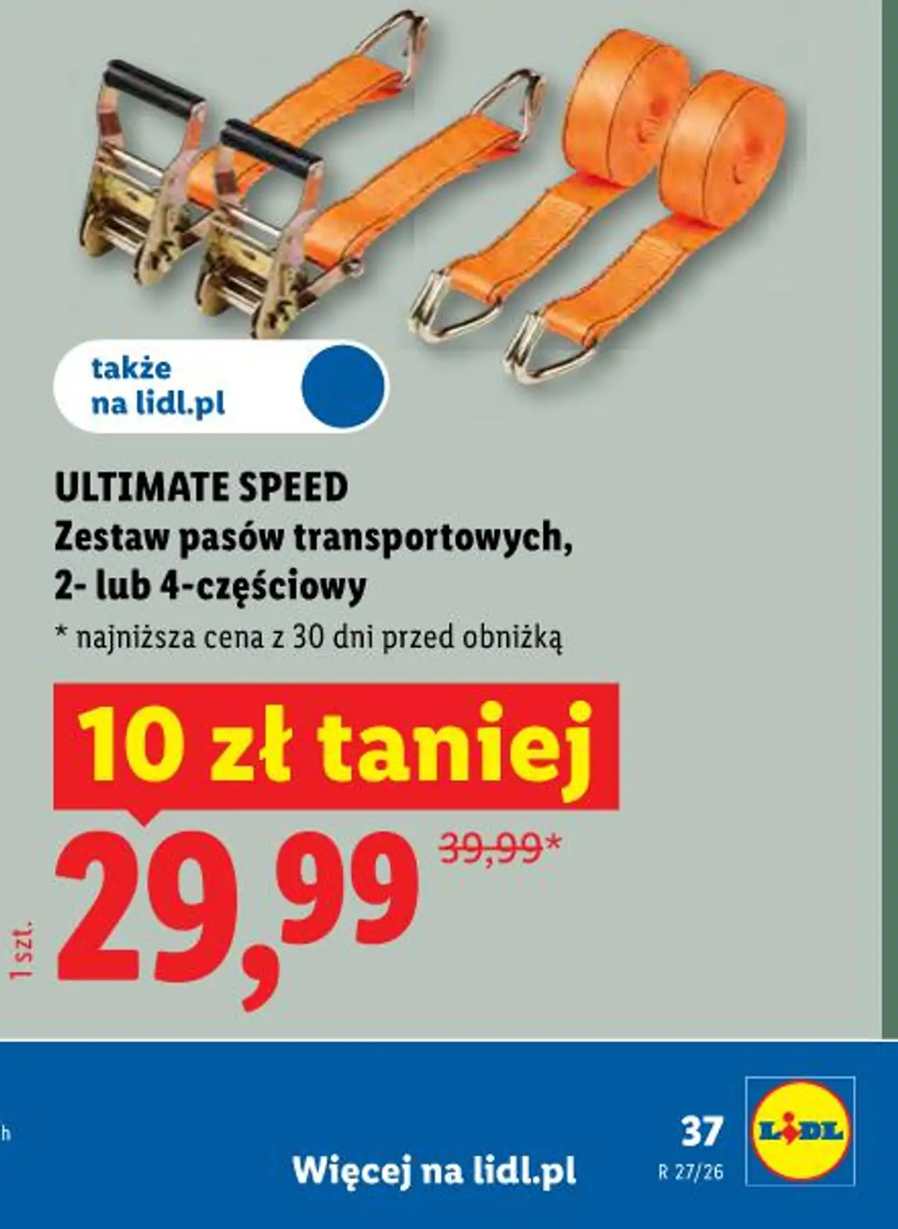 ULTIMATE SPEED Zestaw pasów transportowych, 2- lub 4-częściowy