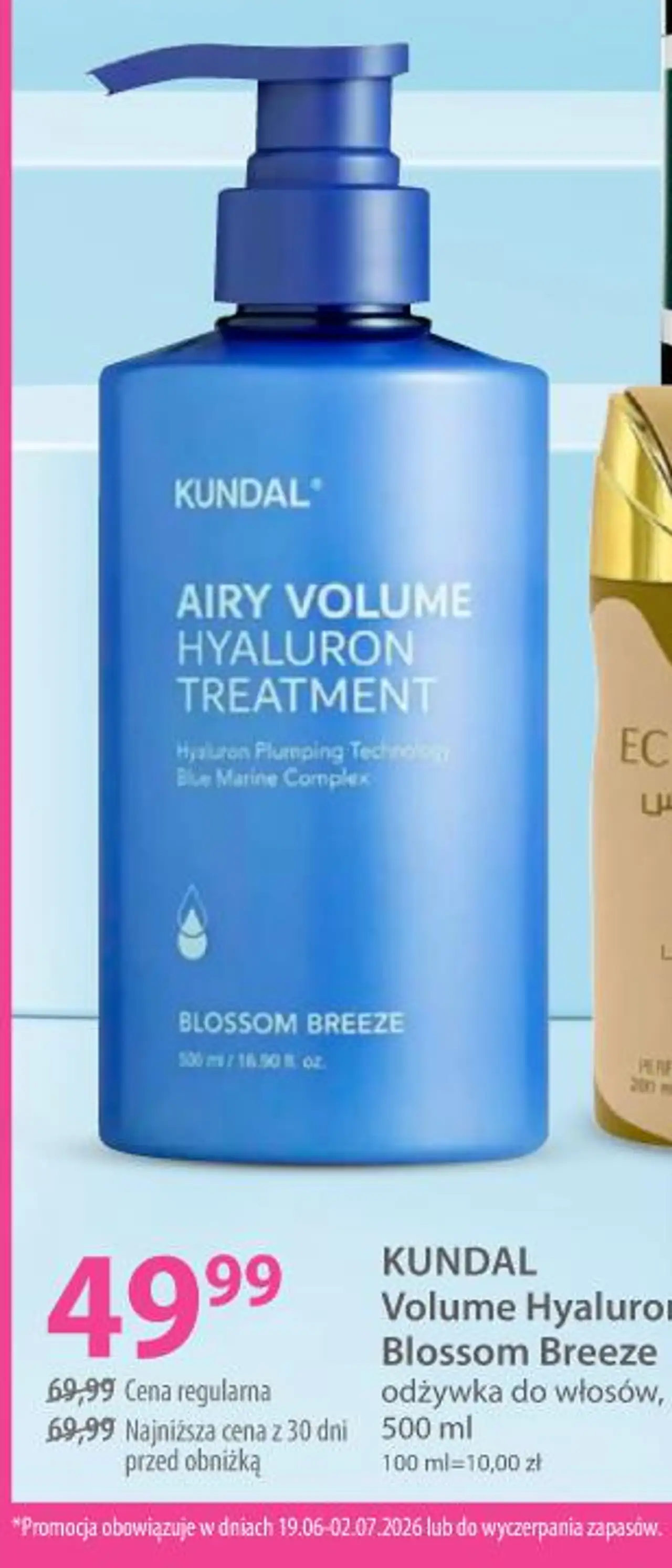 Kundal Volume Hyaluron Blossom Breeze odżywka do włosów
