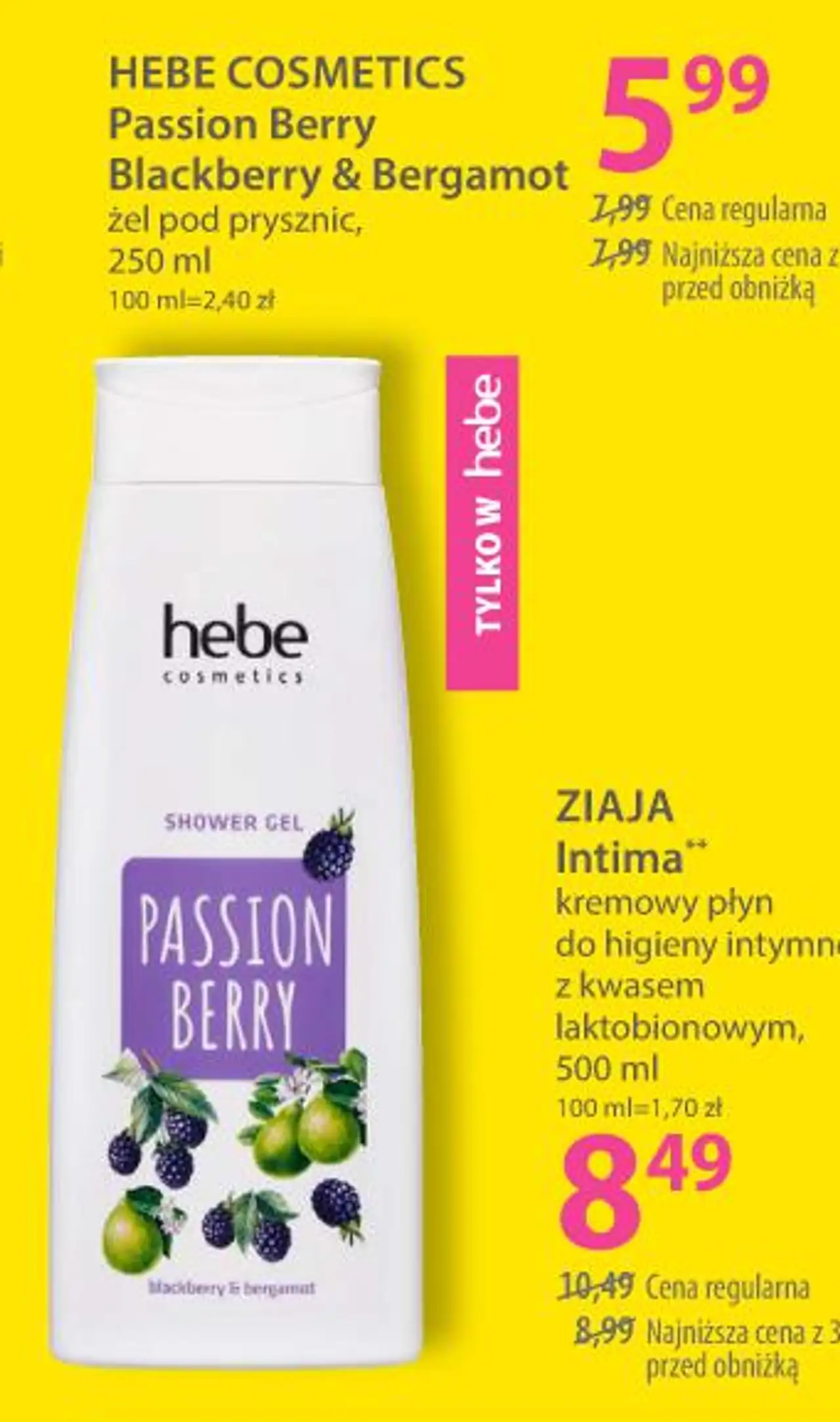 Hebe Cosmetics Passion Berry Blackberry & Bergamot żel pod prysznic