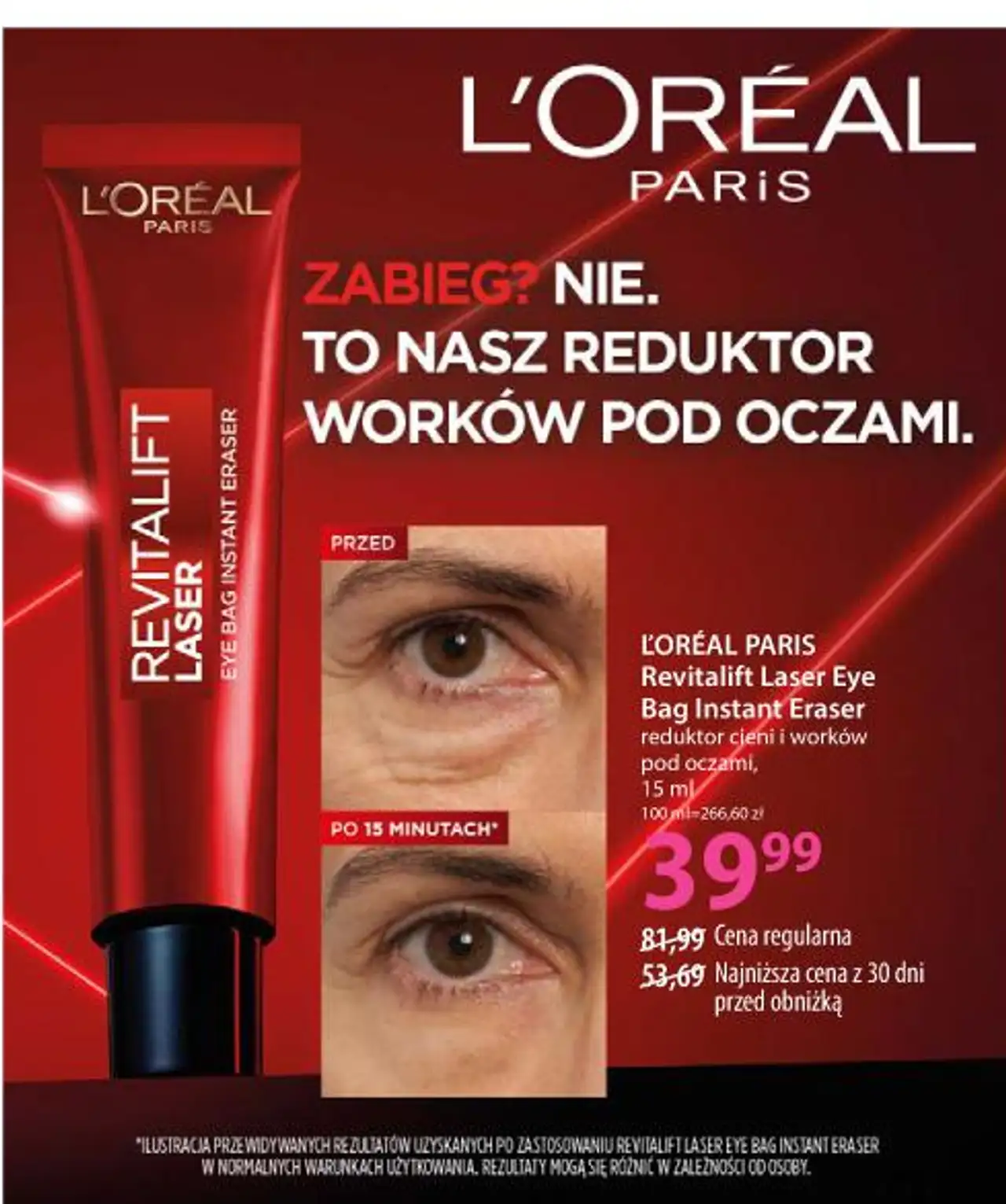 L'Oréal Paris Revitalift Laser Eye Bag Instant Eraser