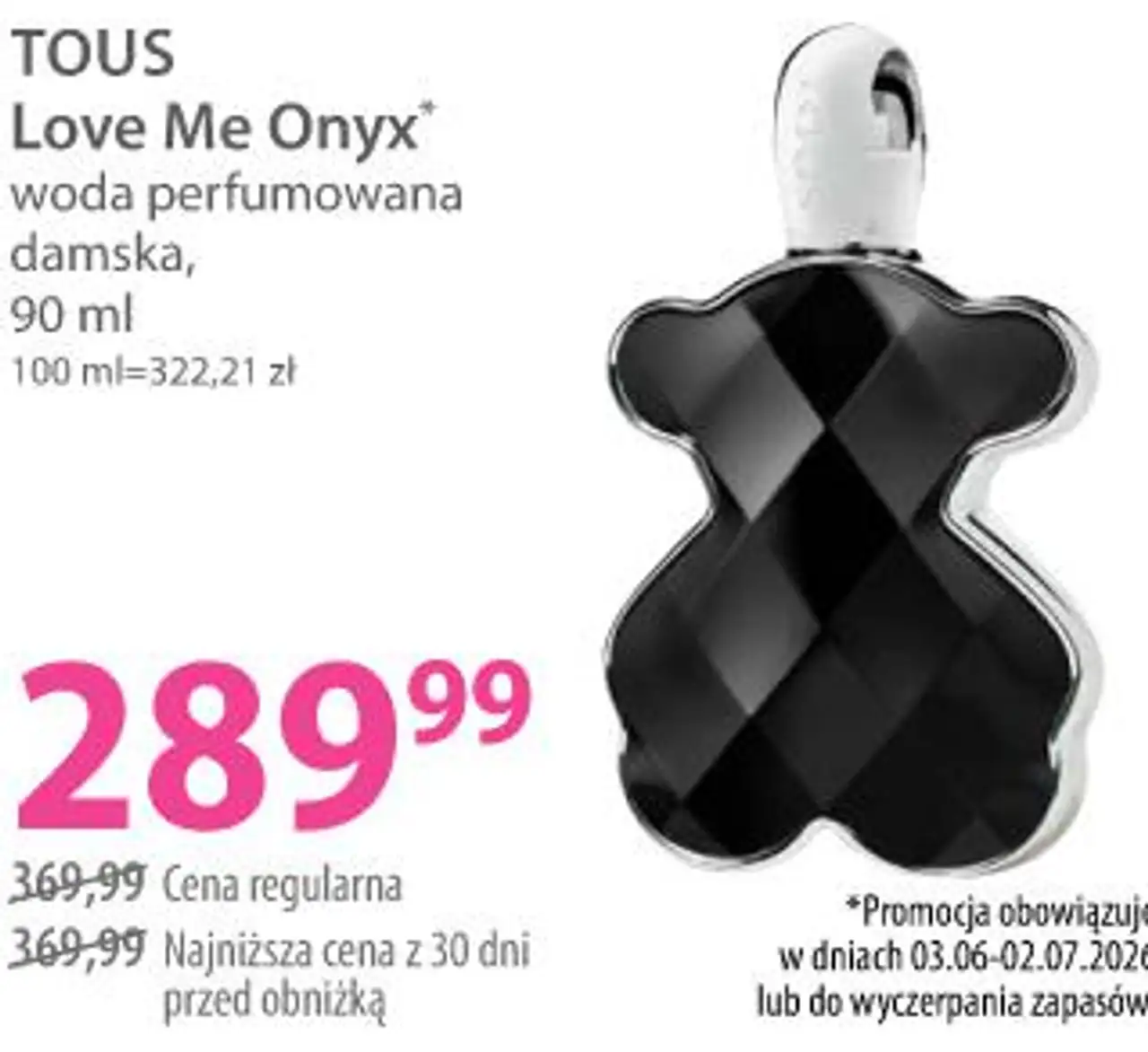 TOUS Love Me Onyx woda perfumowana damska