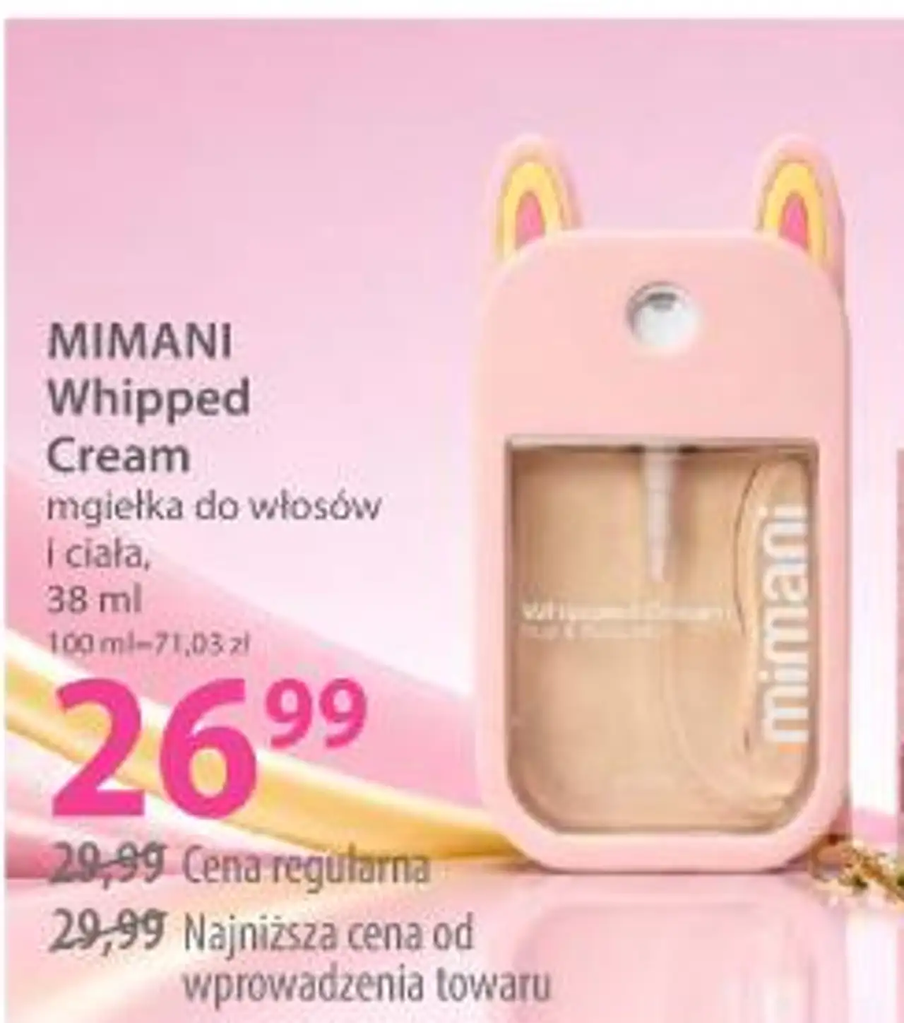 MIMANI Whipped Cream mgiełka do włosów i ciała