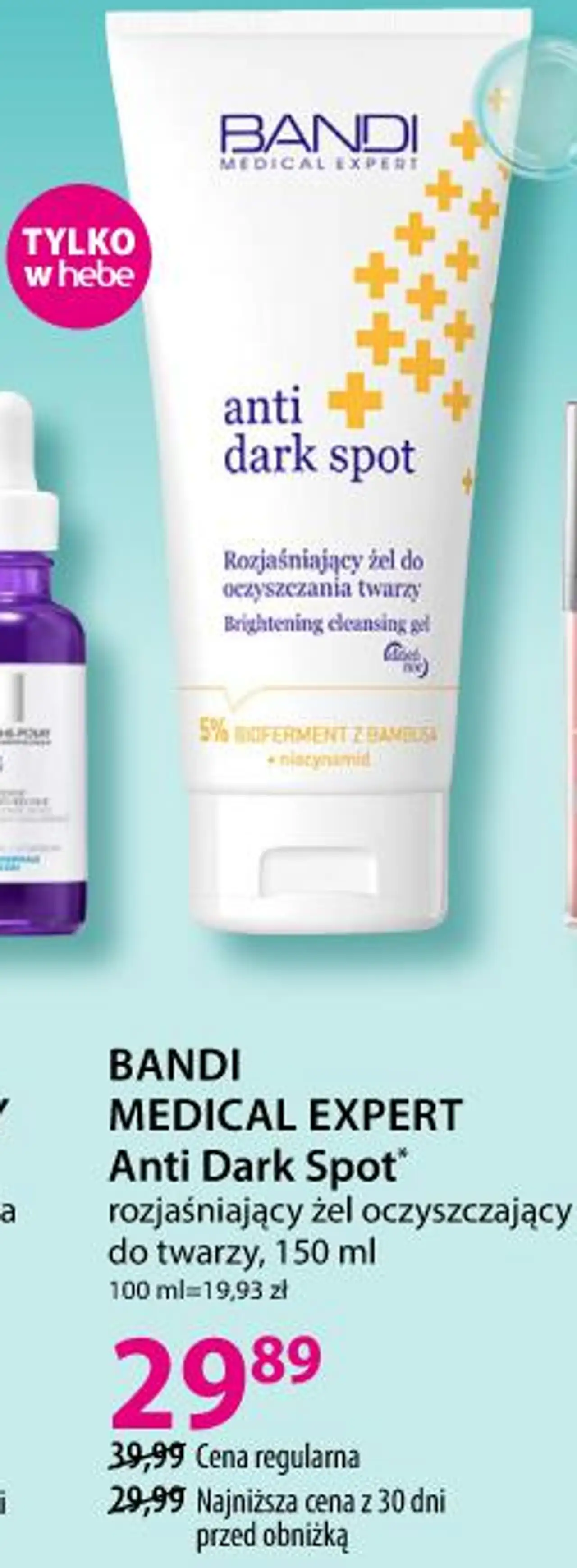 BANDI MEDICAL EXPERT Anti Dark Spot rozjaśniający żel oczyszczający do twarzy, 150 ml
