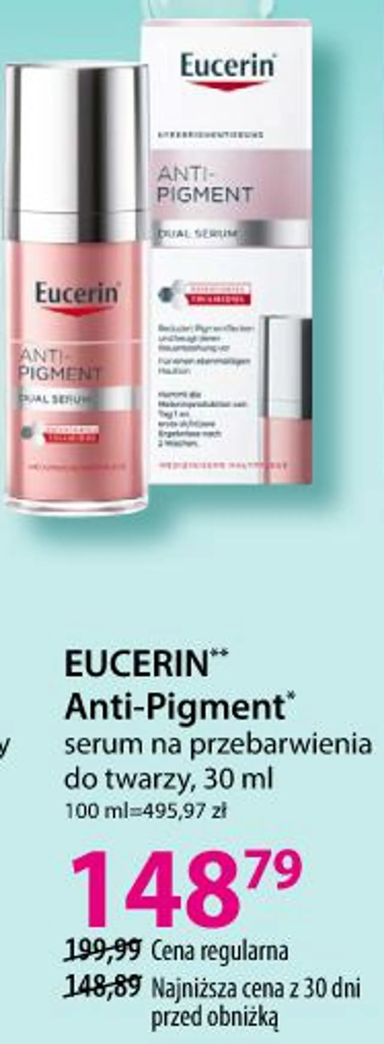 EUCERIN Anti-Pigment serum na przebarwienia do twarzy, 30 ml