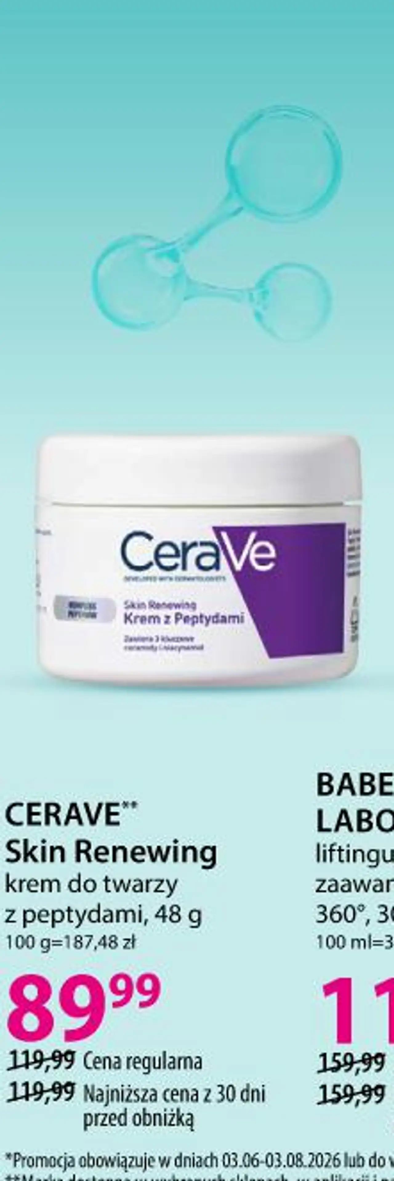 CERAVE Skin Renewing krem do twarzy z peptydami