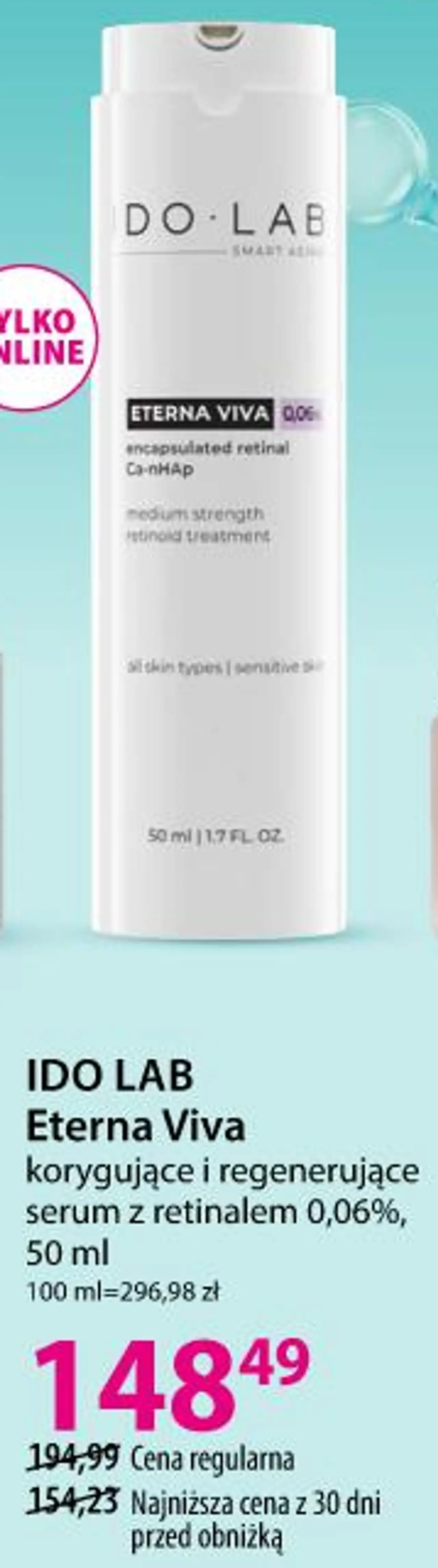 IDO LAB Eterna Viva korygujące i regenerujące serum z retinalem 0,06%