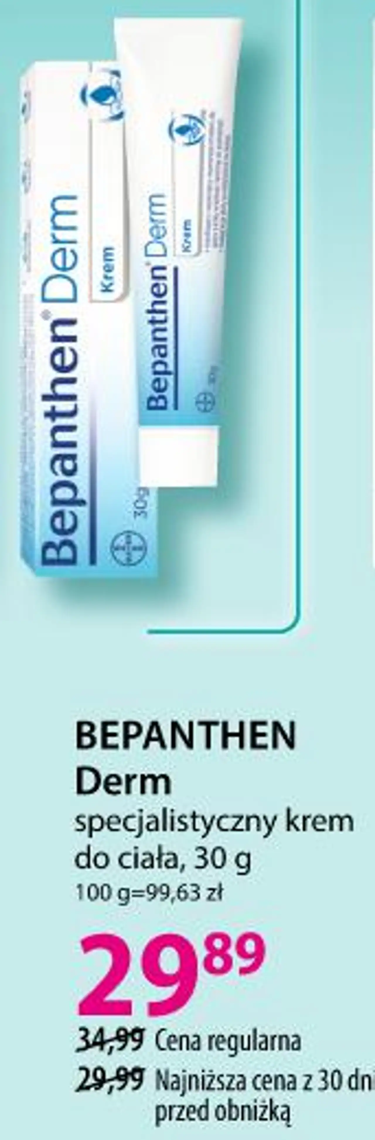 BEPANTHEN Derm specjalistyczny krem do ciała, 30 g