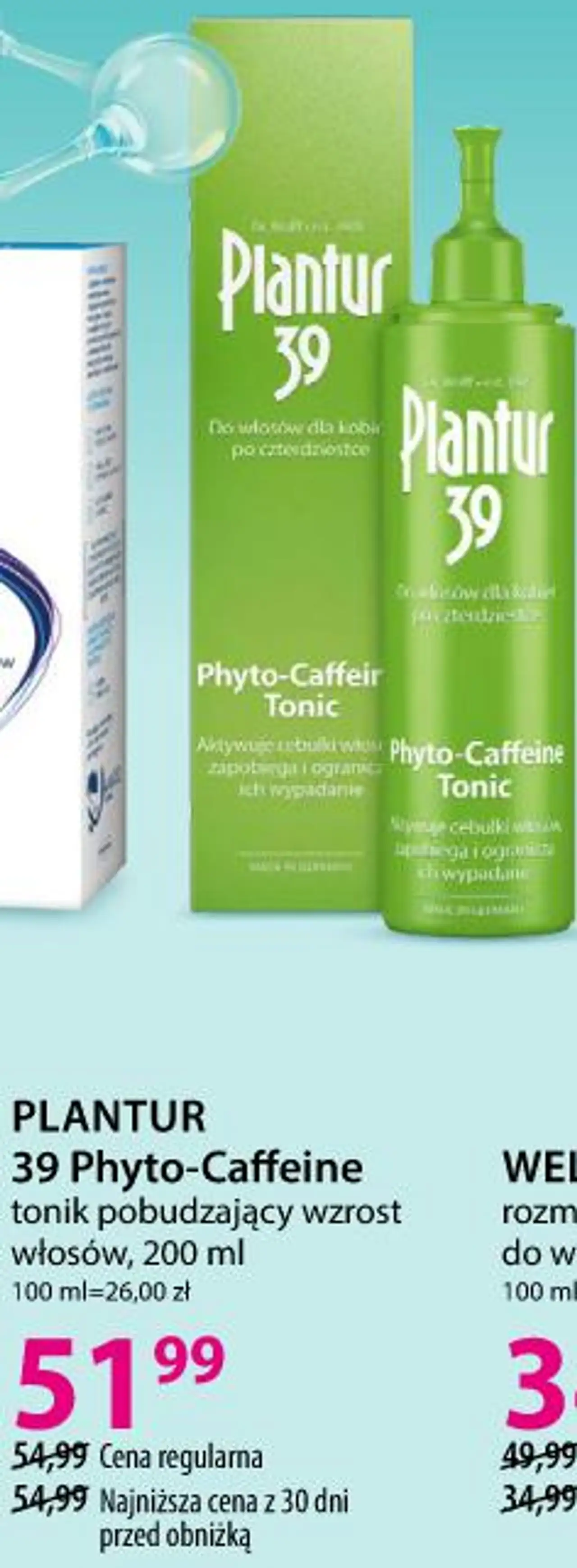 PLANTUR 39 Phyto-Caffeine tonik pobudzający wzrost włosów