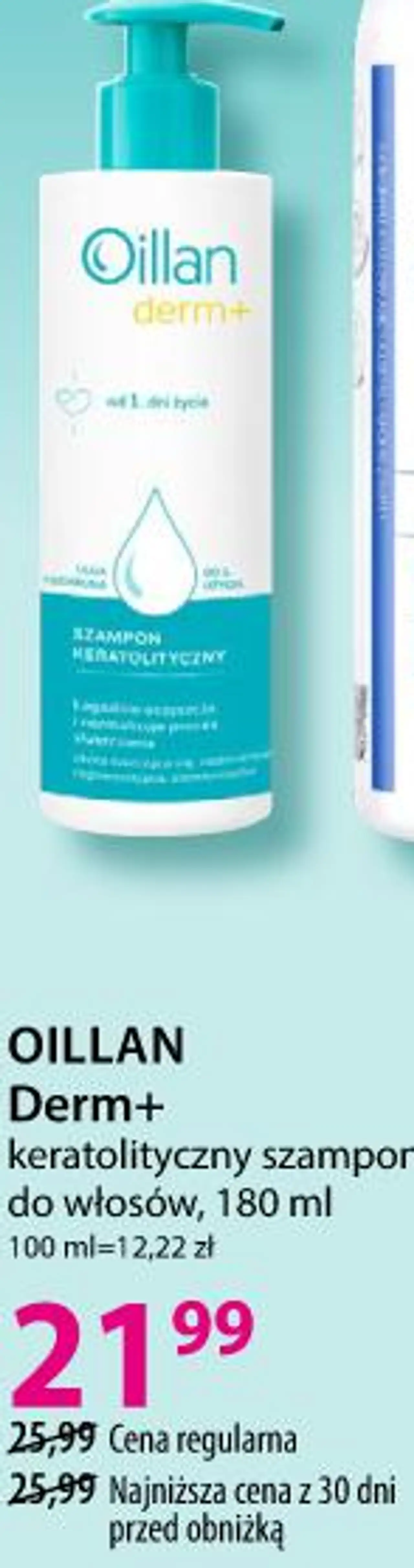 OILLAN Derm+ keratolityczny szampon do włosów