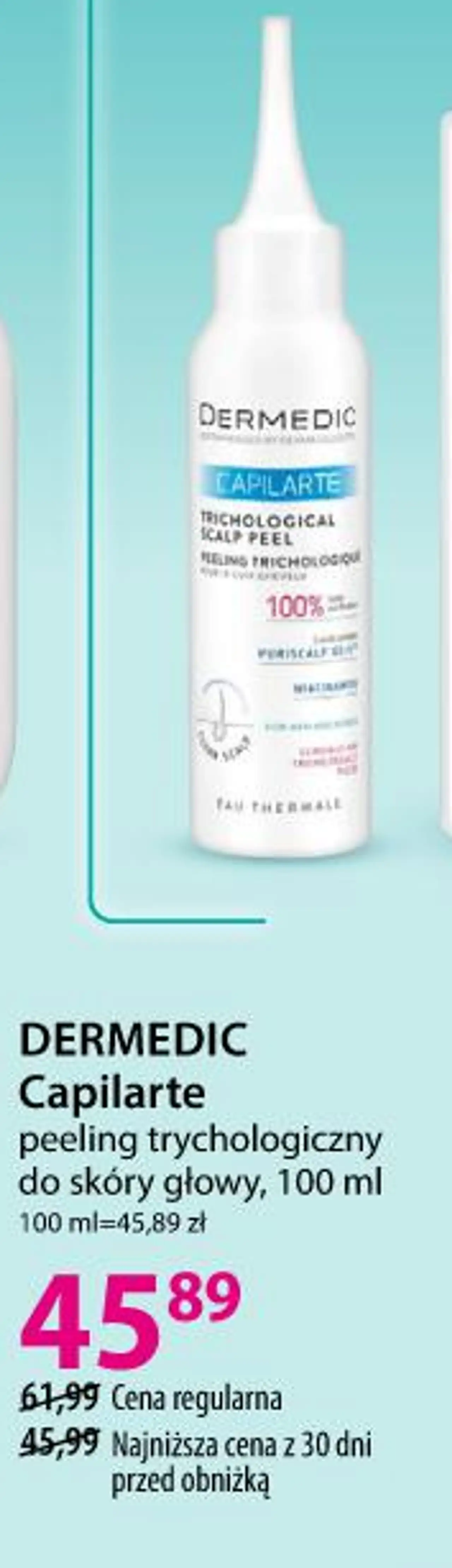 DERMEDIC Capilarte peeling trychologiczny do skóry głowy
