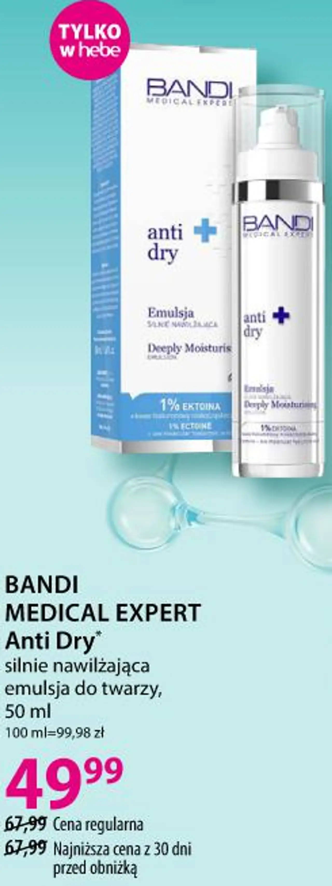 Bandi Medical Expert Anti Dry silnie nawilżająca emulsja do twarzy
