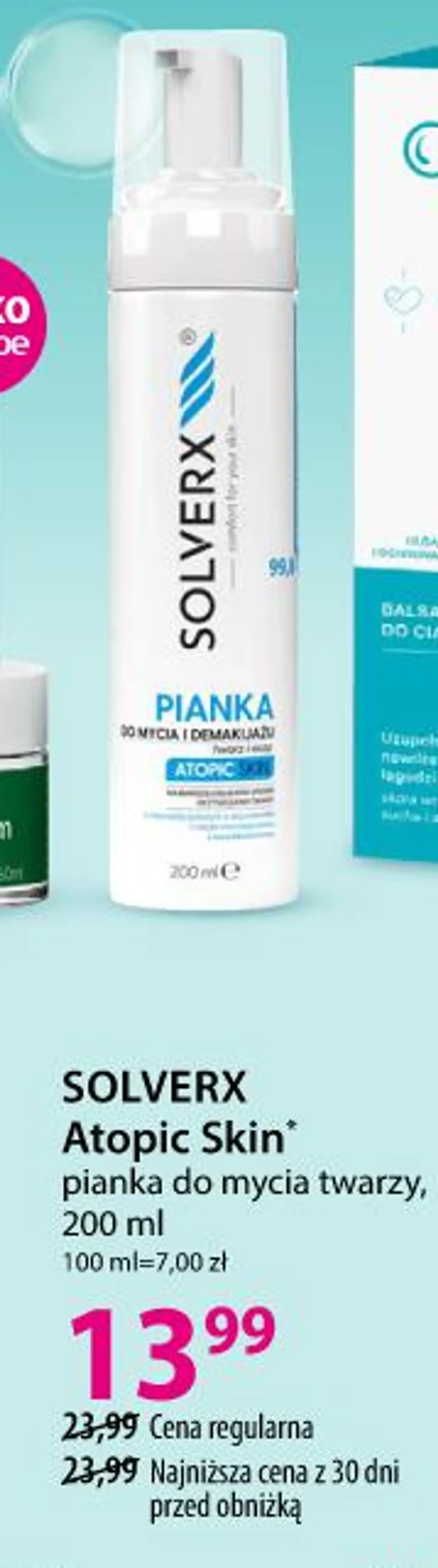 SOLVERX Atopic Skin* pianka do mycia twarzy, 200 ml