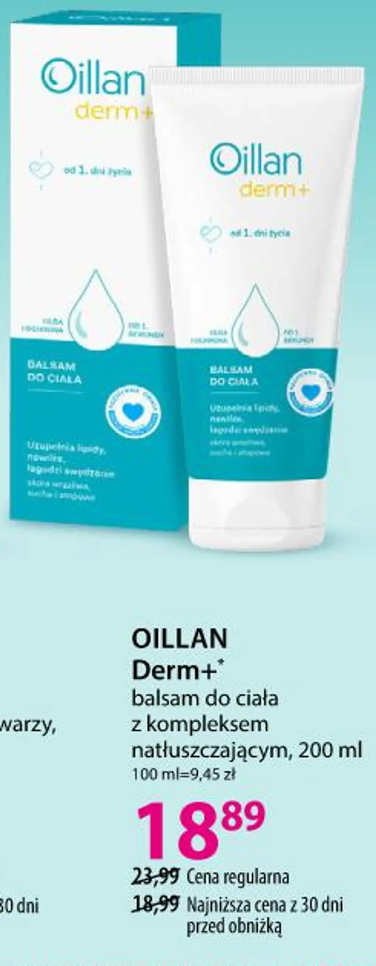 OILLAN Derm+* balsam do ciała z kompleksem natłuszczającym, 200 ml