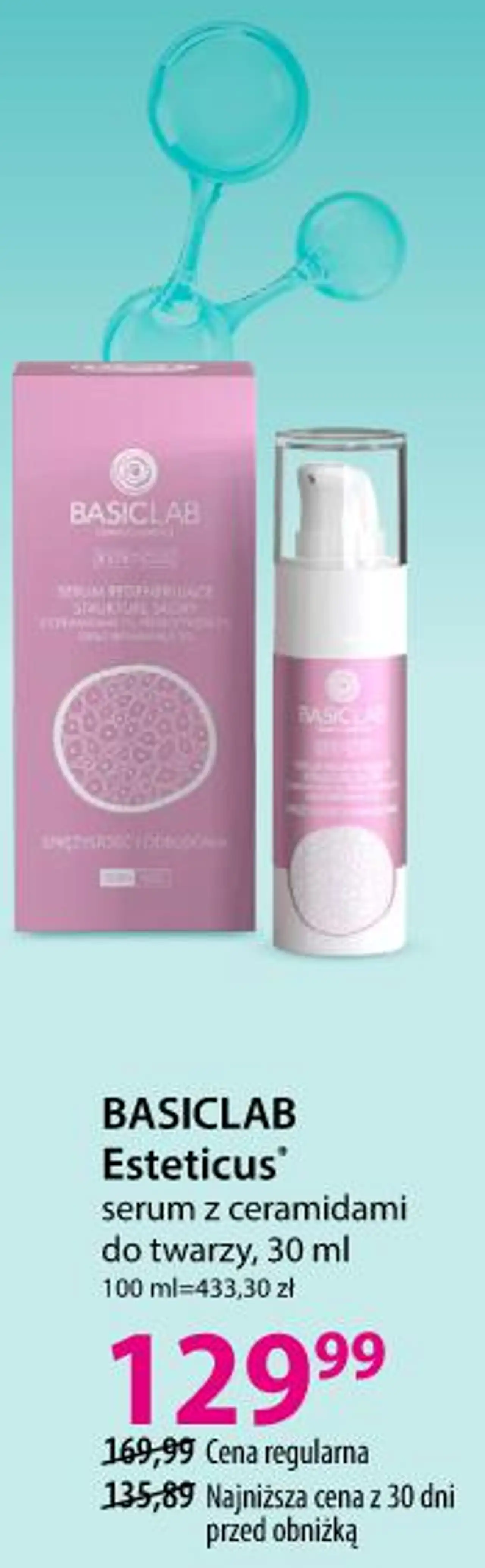 BASICLAB Esteticus serum z ceramidami do twarzy, 30 ml