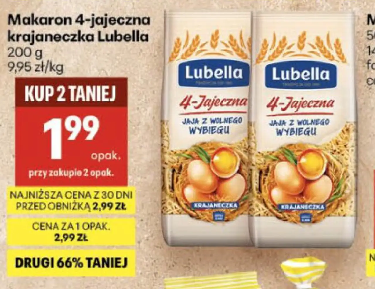 Makaron 4-jajeczna krajaneczka Lubella
