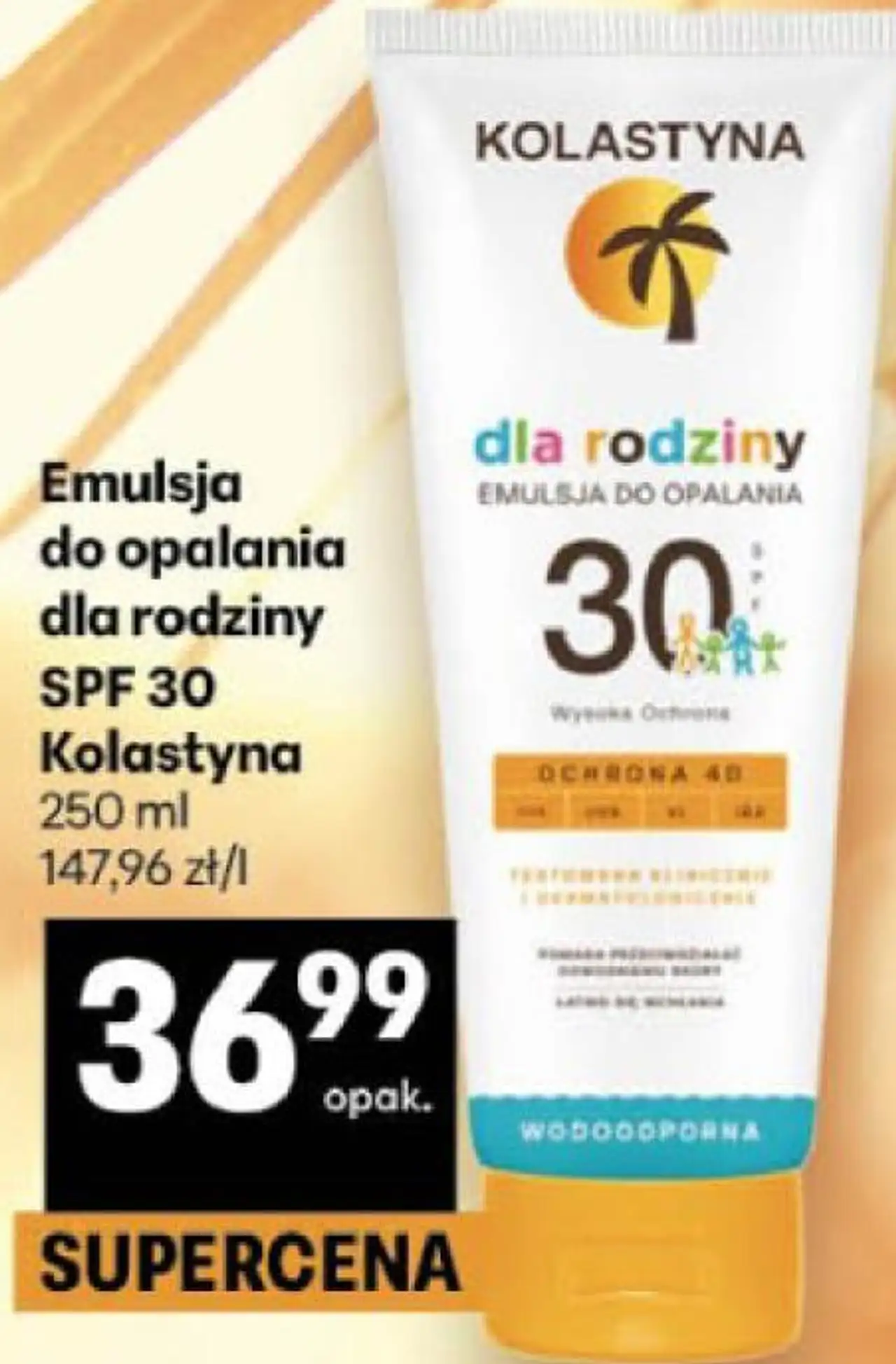 Emulsja do opalania dla rodziny SPF 30 Kolastyna