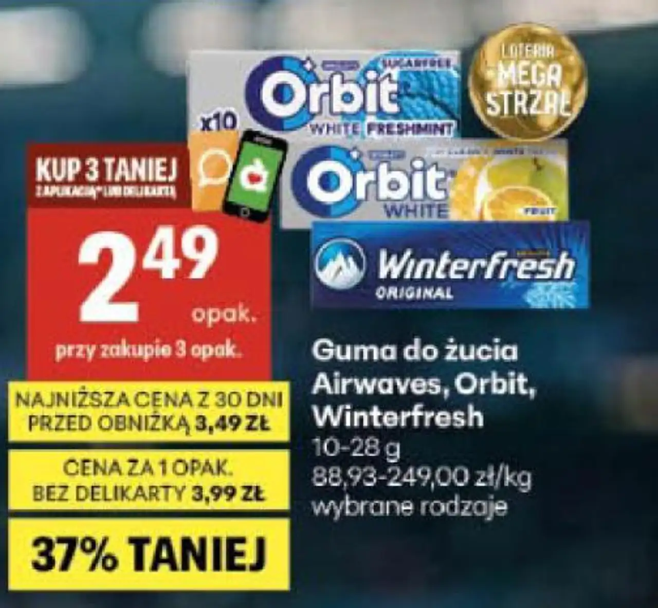 Guma do żucia Airwaves, Orbit, Winterfresh