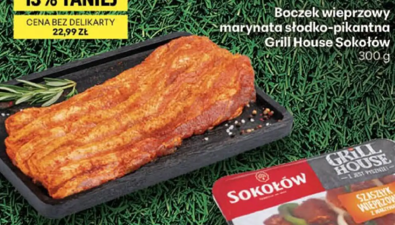 Boczek wieprzowy marynata słodko-pikantna Grill House Sokołów