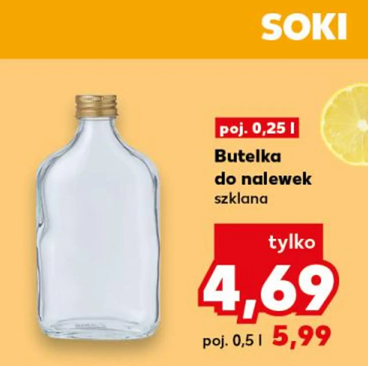 Butelka do nalewek szklana