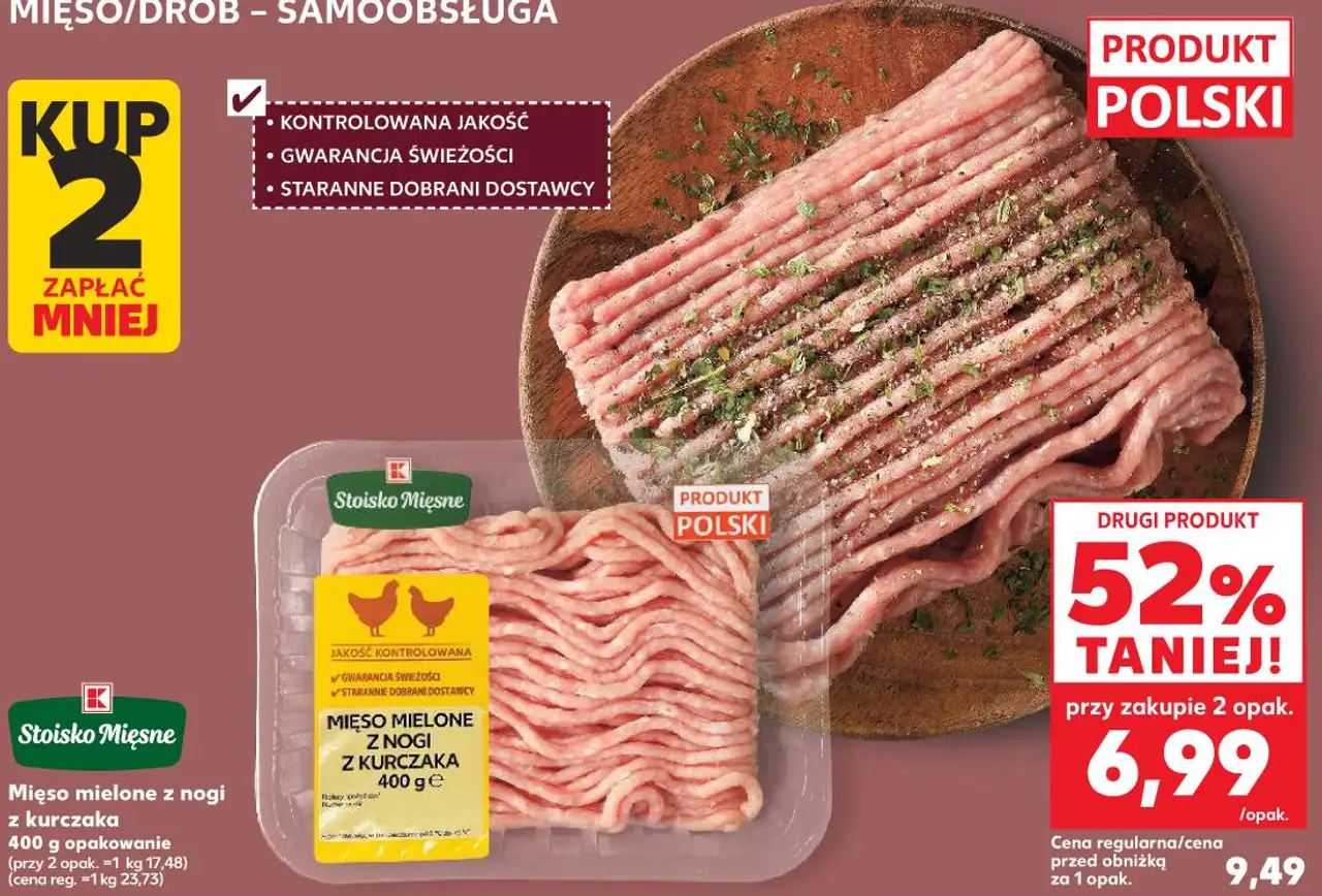 Stoisko Mięsne Mięso mielone z nogi z kurczaka
