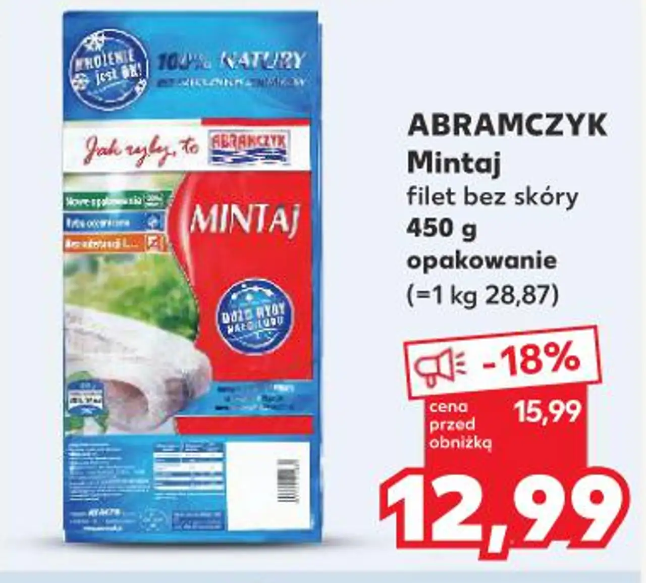 ABRAMCZYK Mintaj filet bez skóry